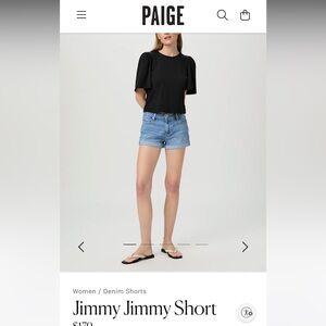 Paige Denim Shorts Size 24